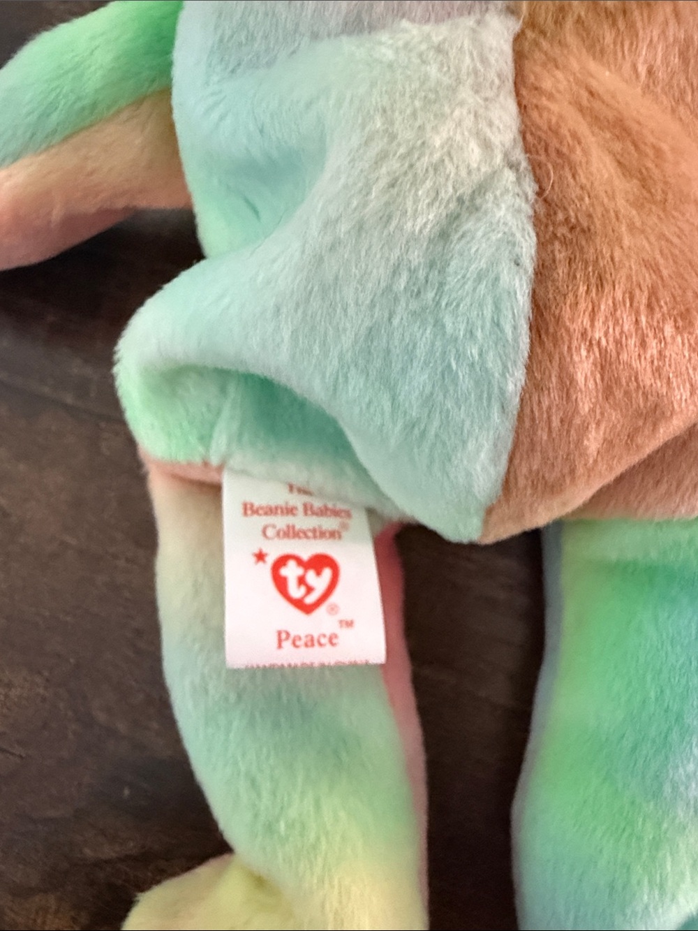 Ty Beanie Baby * Peace the Bear * Date of birth: February 1, 1996 * - Picture 5 of 5